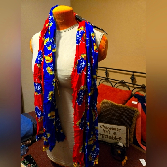 New Kansas Jayhawks Scarf - Picture 1 of 5